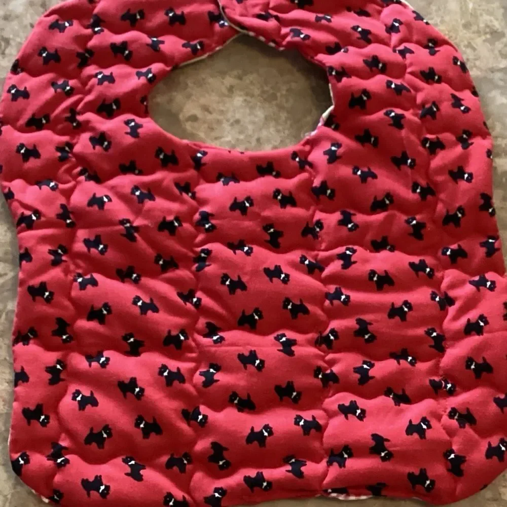 NWT Hand Crafted Quilted Reversible Baby Bib